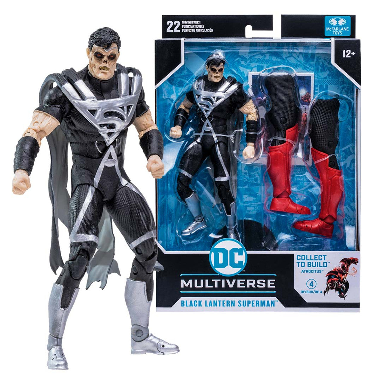 DC Multiverse Black Lantern Superman Action Figure