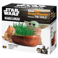 Chia Cat Grass Planter Ft. The Child ( Mandalorian )